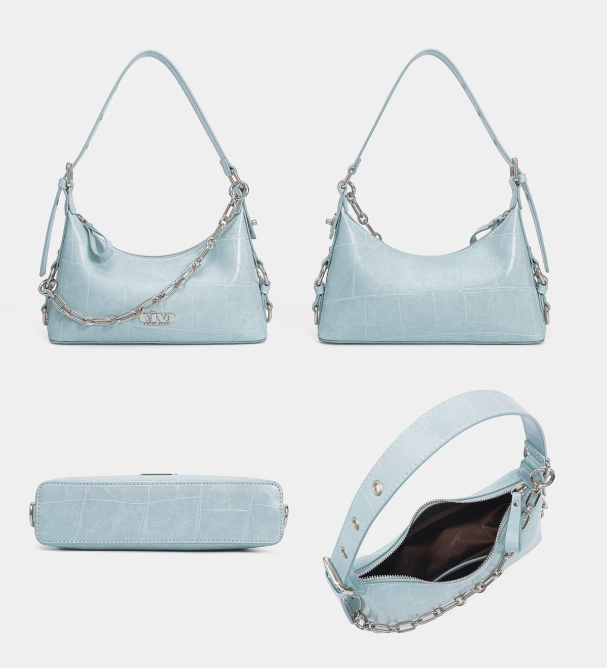 Stone Texture Chain Bag
